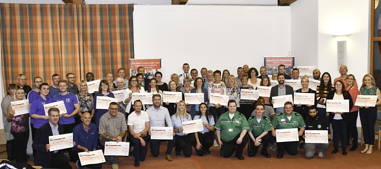 Safer Communities Fund group photo from awards eve