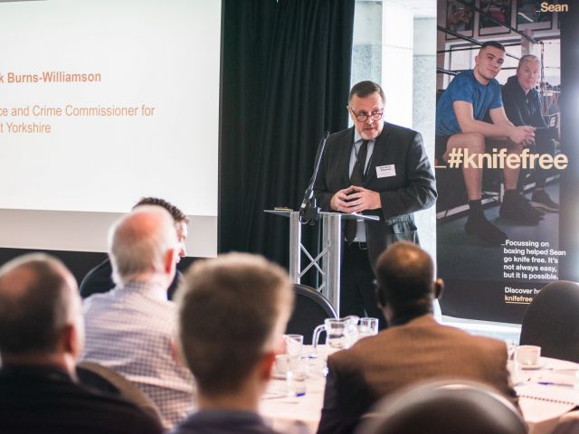 Image of Mark Burns-Williamson at the serious violence event held at The Royal Armouries