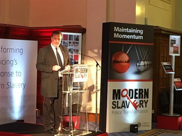 Image of Mark Burns-Williamson at Modern Slavery event