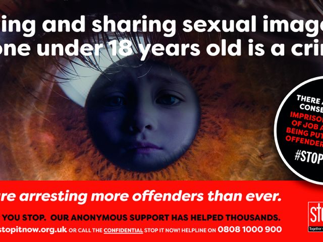 Image of the campaign to tackle growing demand for sexual images of children online